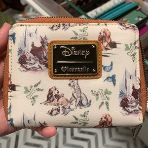 Loungefly lady and the tramp zip wallet